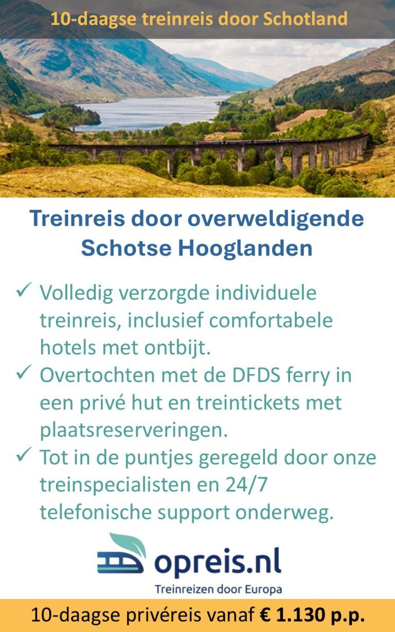 Opreis.nl – Schotland – 10-daagse treinreis