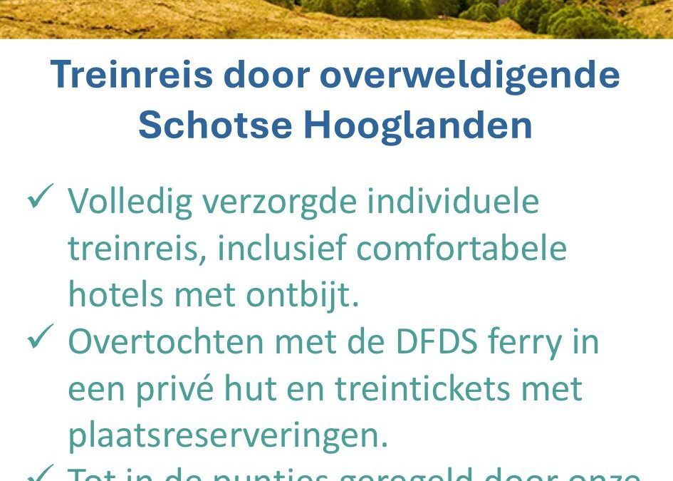 Opreis.nl – Schotland – 10-daagse treinreis