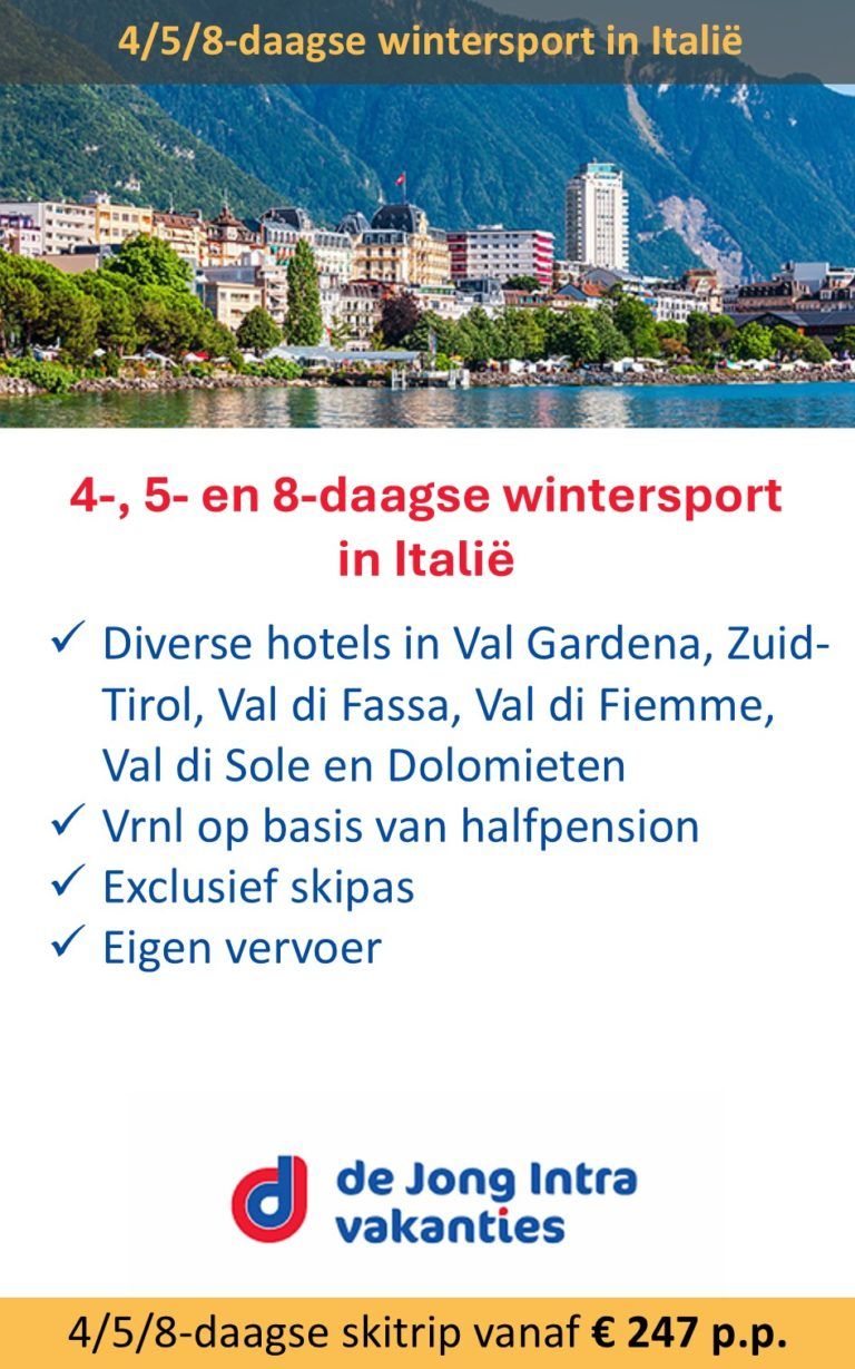 De Jong Intra – Italië – wintersport