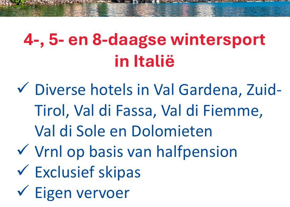 De Jong Intra – Italië – wintersport