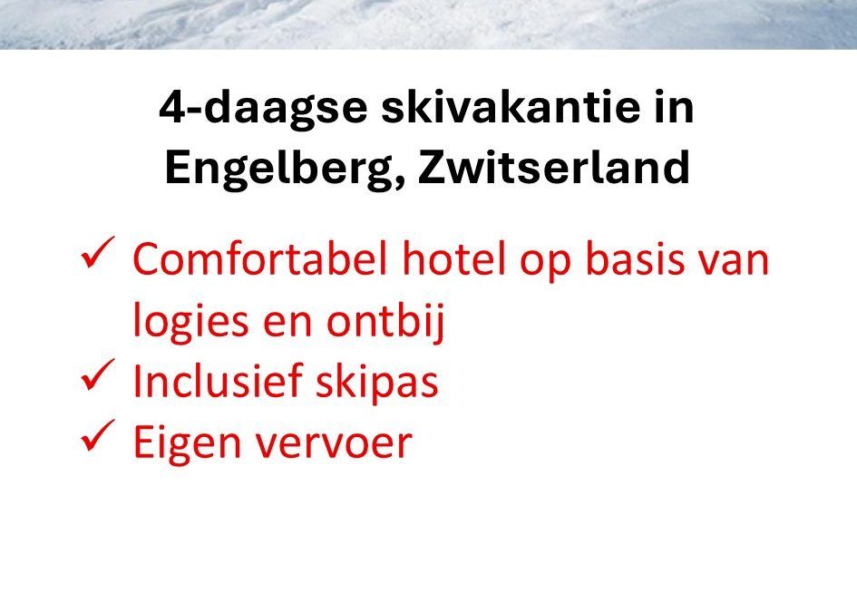 TUI – Zwitserland – skivakantie – Engelberg
