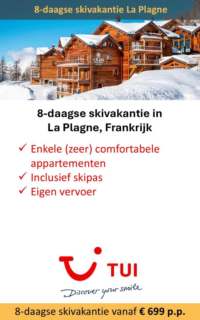 TUI – Frankrijk – skivakantie – La Plagne