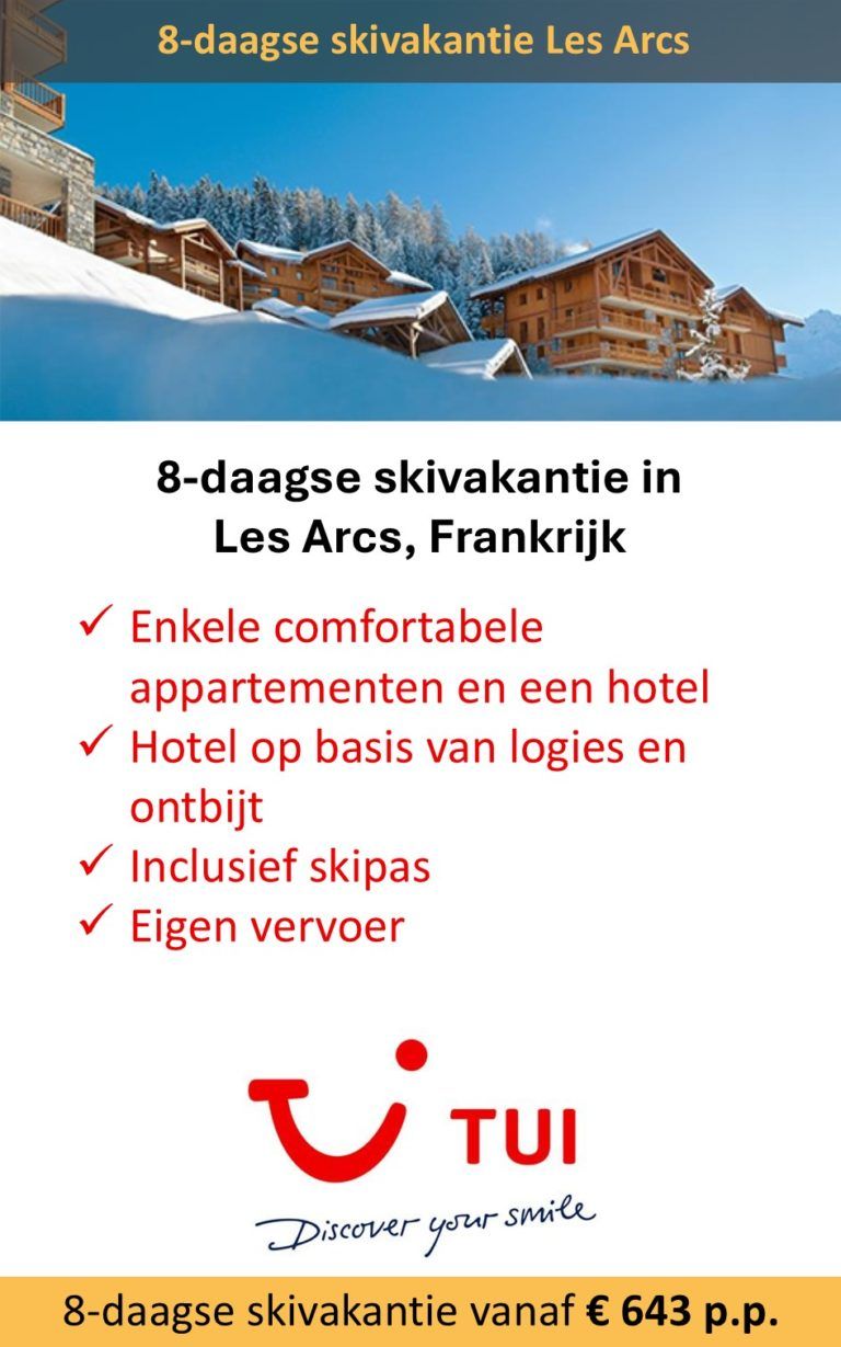 TUI – Frankrijk – skivakantie – Les Arcs