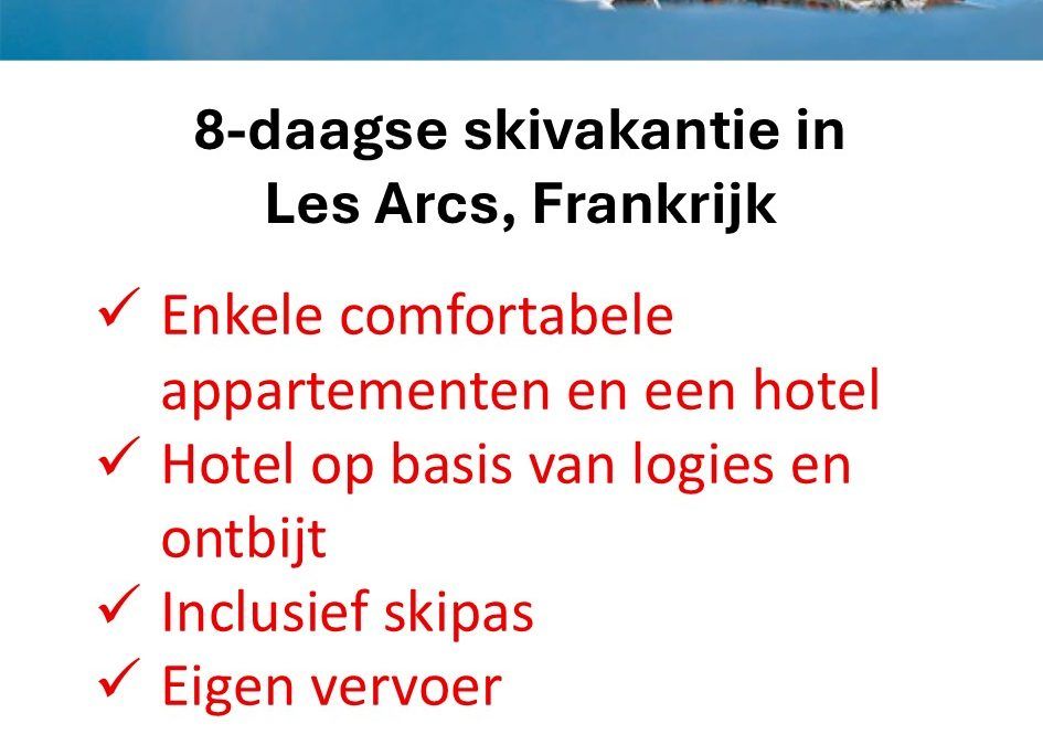 TUI – Frankrijk – skivakantie – Les Arcs