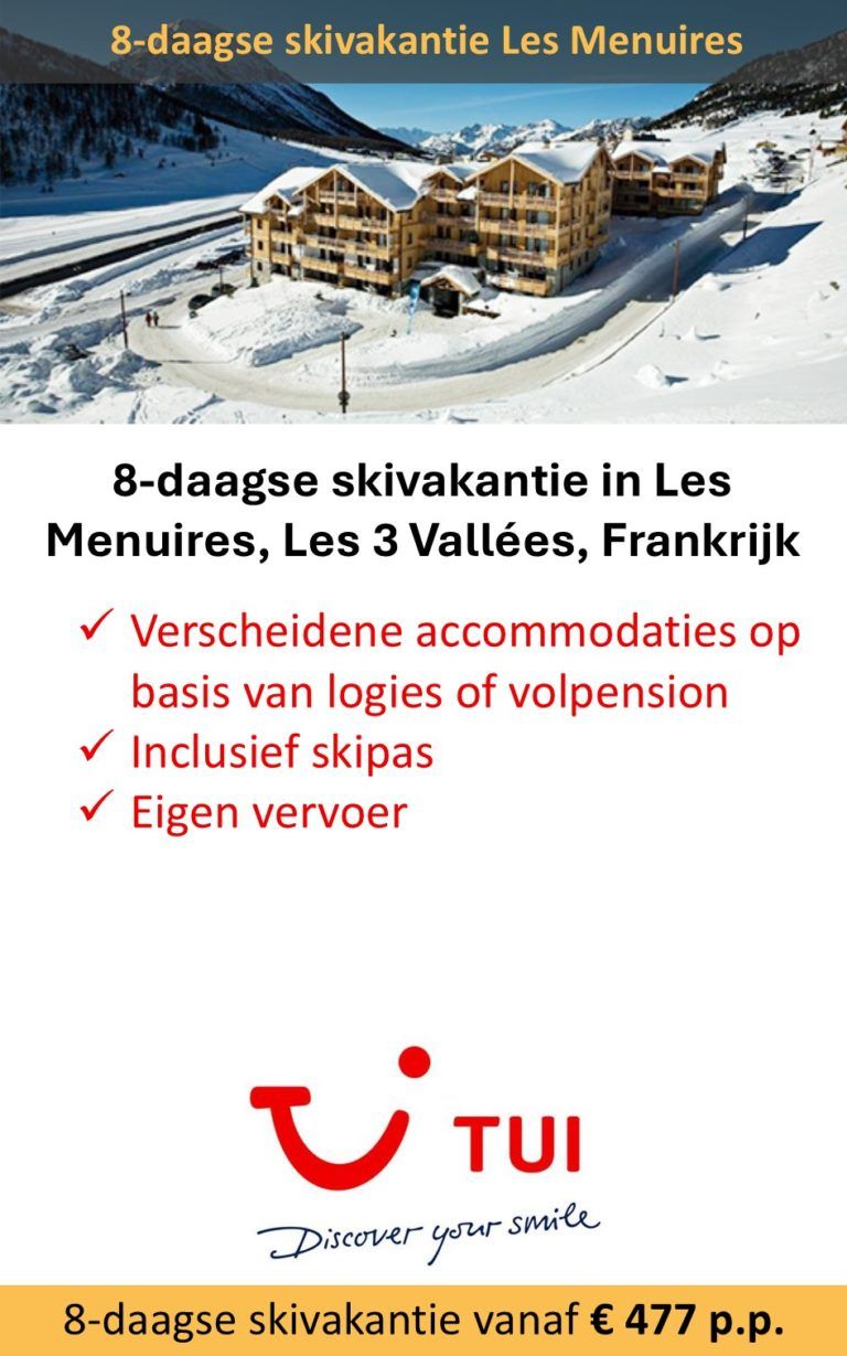 TUI – Frankrijk – skivakantie – Les Menuires