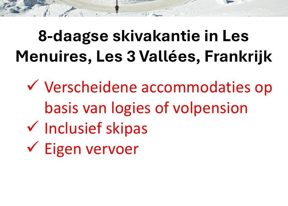 TUI – Frankrijk – skivakantie – Les Menuires