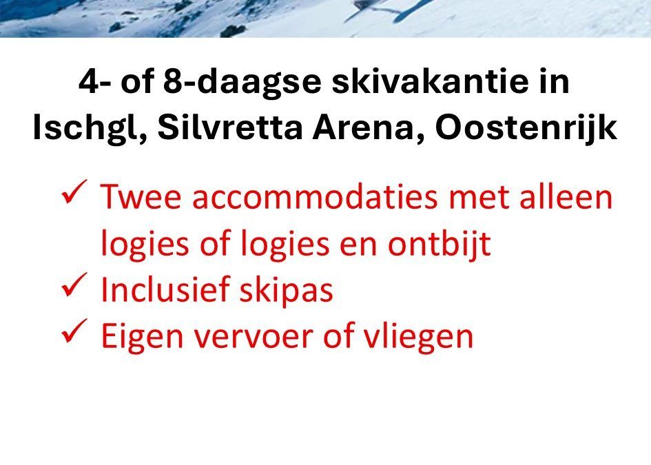 TUI – Oostenrijk – skivakantie – Silvretta Arena