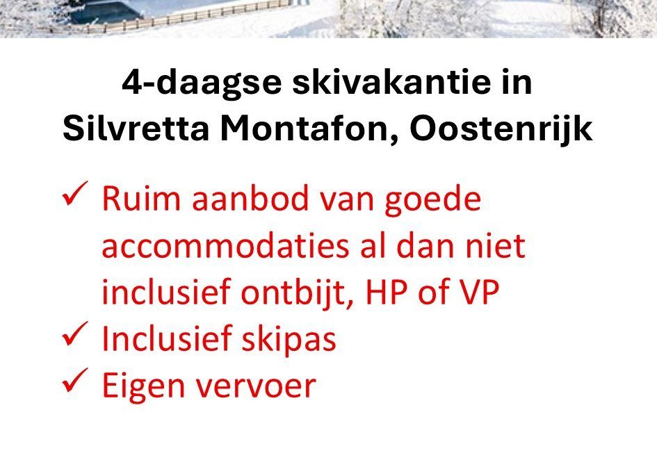 TUI – Oostenrijk – skivakantie – Silvretta Montafon