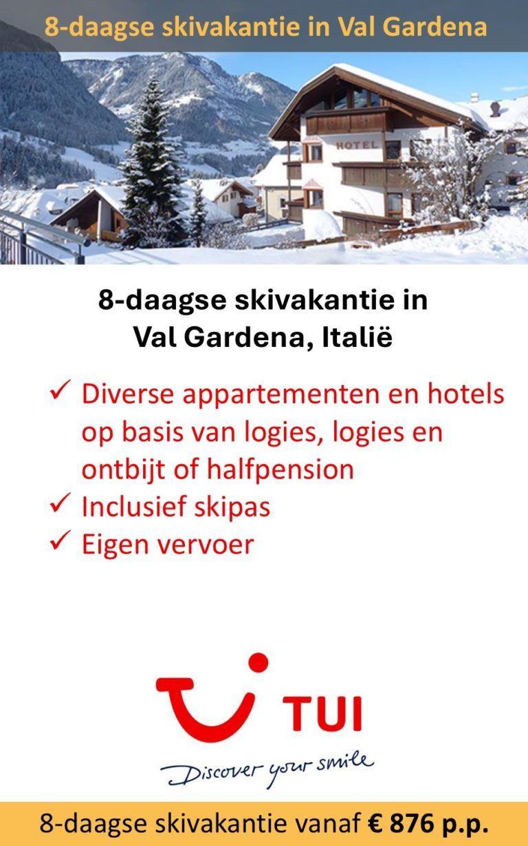 TUI – Italië – skivakantie – Val Gardena