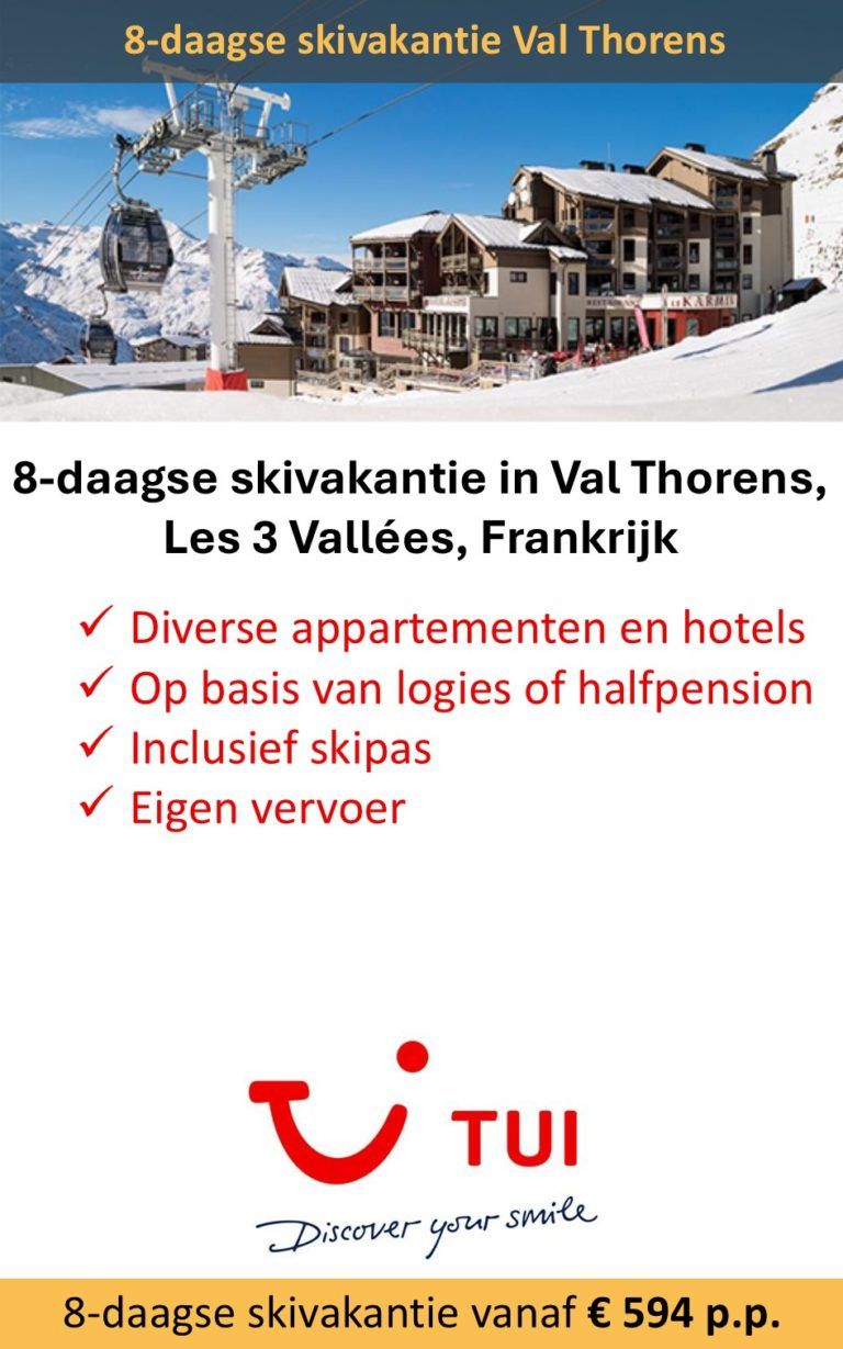 TUI – Frankrijk – skivakantie – Val Thorens