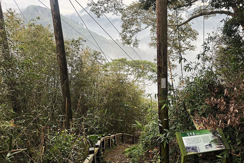 Start van de wandeling