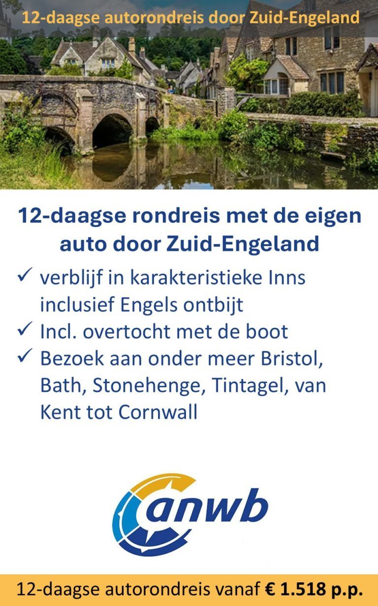 ANWB – Engeland – autorondreis – Zuid-Engeland