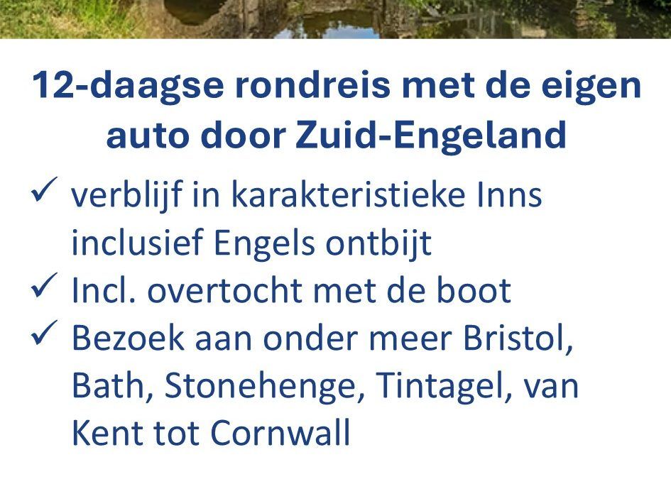 ANWB – Engeland – autorondreis – Zuid-Engeland