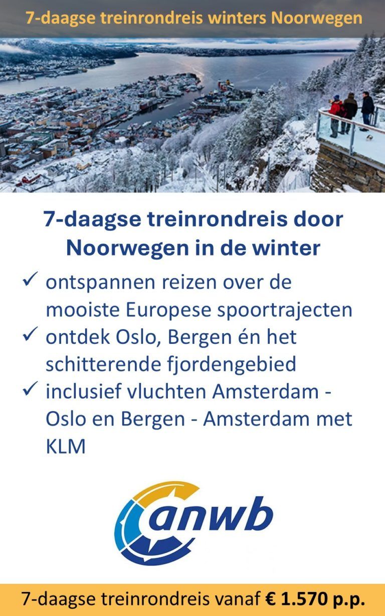 ANWB – Noorwegen – treinrondreis – Noorwegen – in de winter