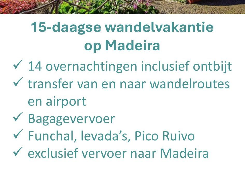 Better Places – Portugal – Madeira – wandelvakantie – 15 dagen