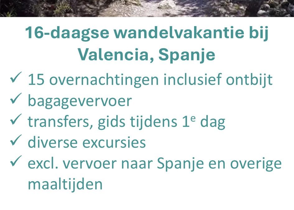 Better Places – Spanje – Valencia – wandelvakantie – 16 dagen