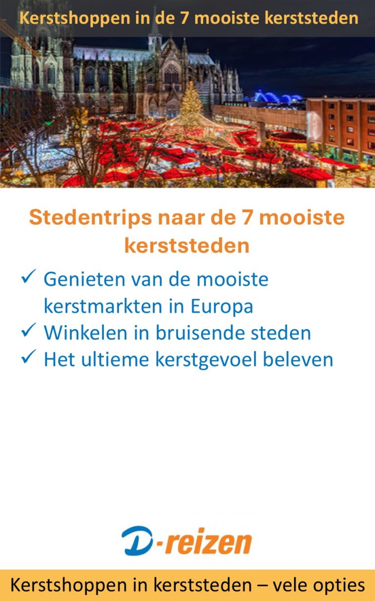 D-Reizen – kerstshoppen – diverse steden