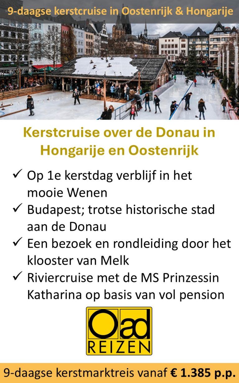 OAD – Hongarije – Oostenrijk – kerstcruise Donau