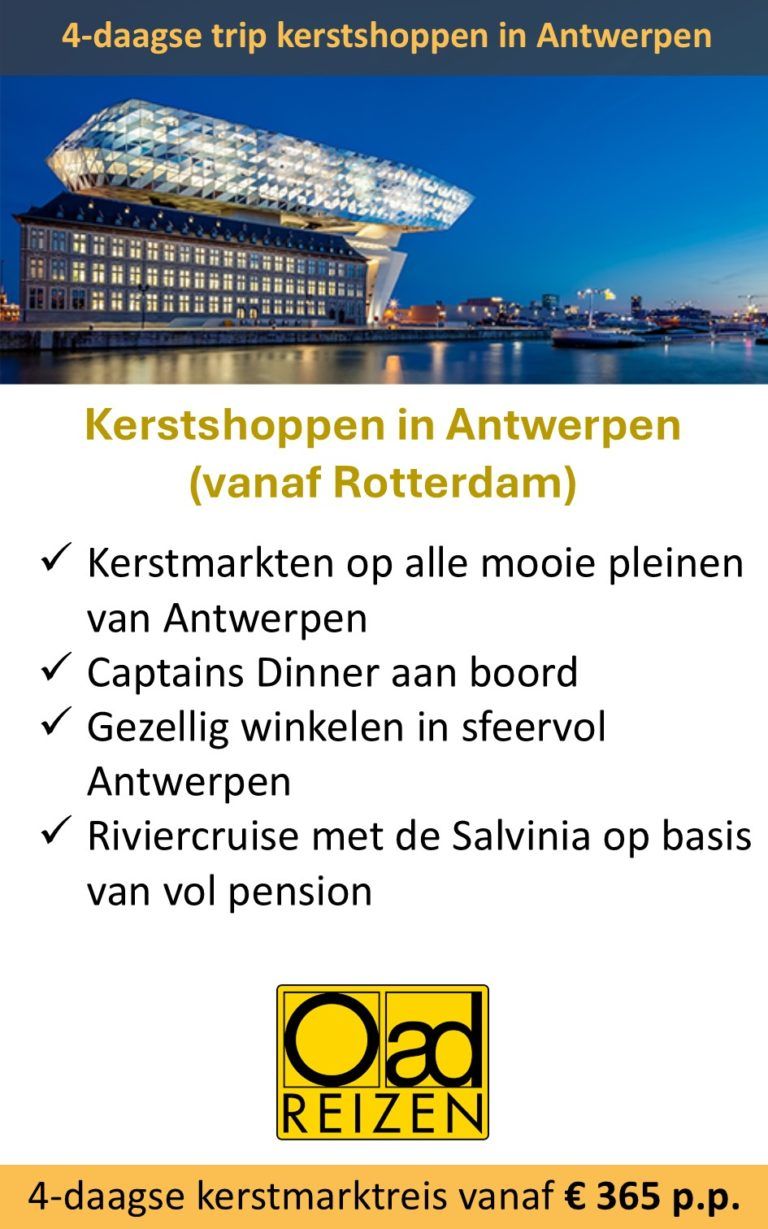 OAD – België – kerstshoppen in Antwerpen