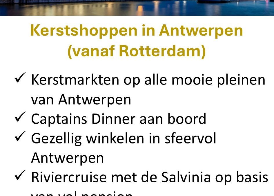 OAD – België – kerstshoppen in Antwerpen