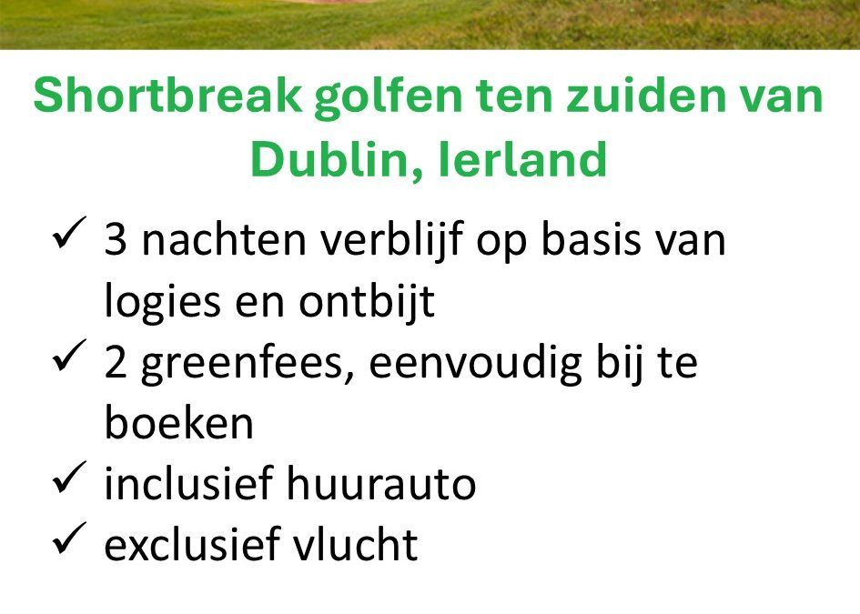 Pinhigh – Ierland – golftrip – Oost-Ierland