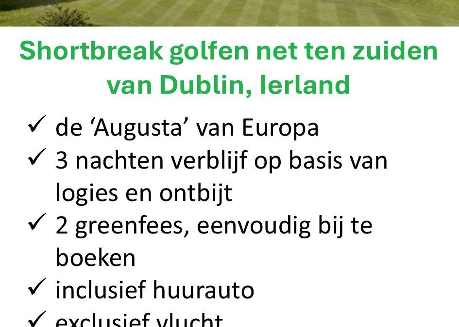 Pinhigh – Ierland – golftrip – zuid van Dublin