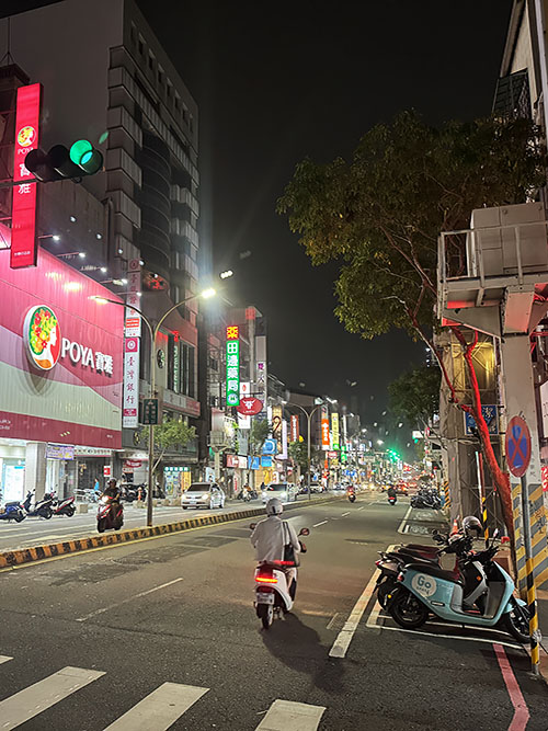 Winkelstraat in Tainan