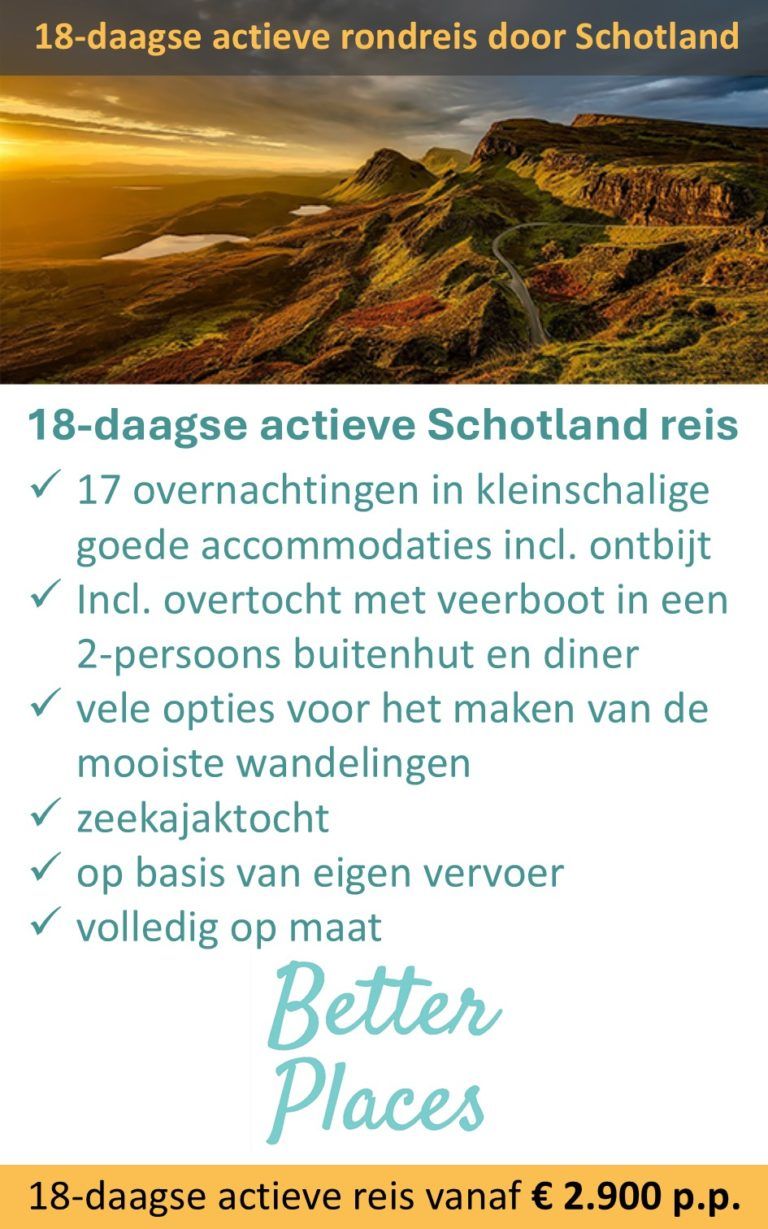Better Places – Schotland – actieve rondreis – 18 dagen