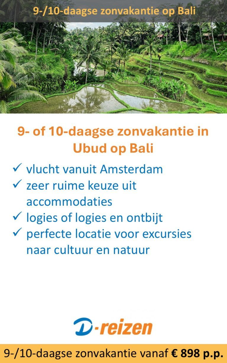 D-Reizen – Ubud – Bali – zonvakantie