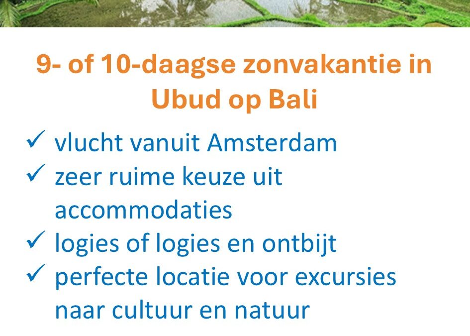 D-Reizen – Ubud – Bali – zonvakantie