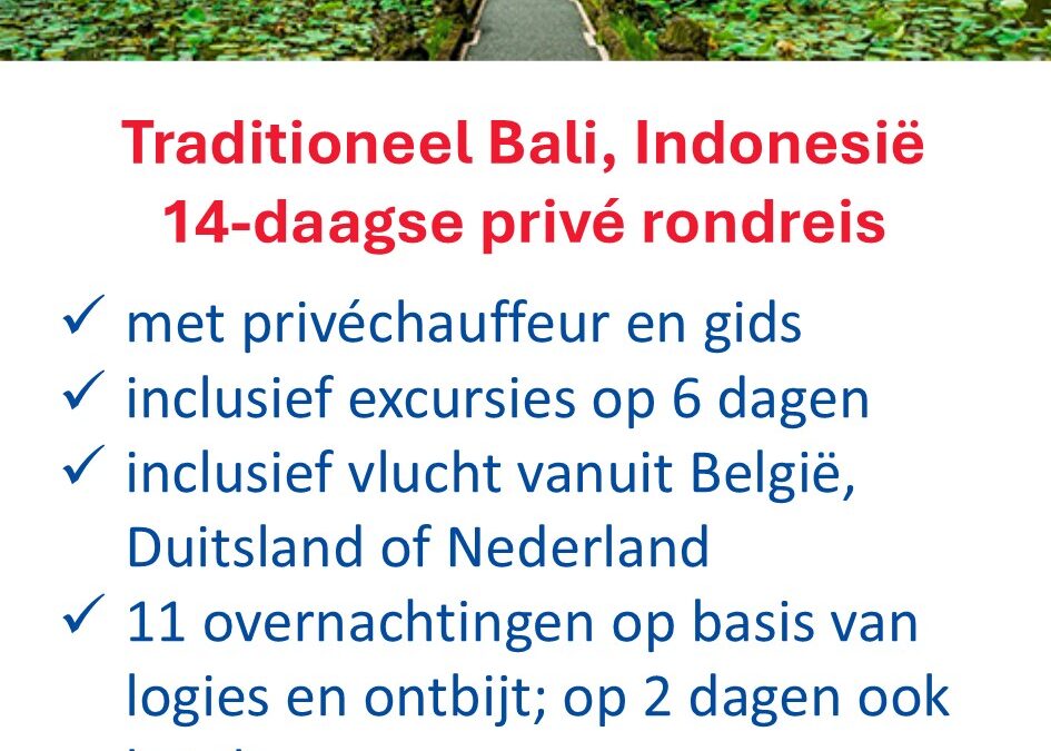 De Jong Intra – Indonesie – rondreis Bali
