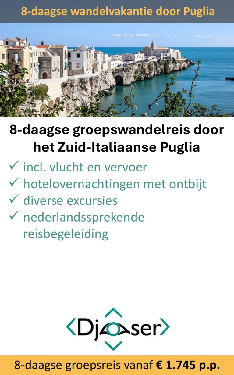 Djoser – Italië – groepswandelreis – 8 dagen – Puglia