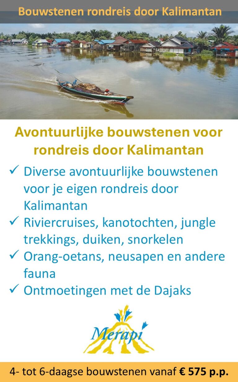 Merapi – Indonesie – bouwstenen rondreis Kalimantan