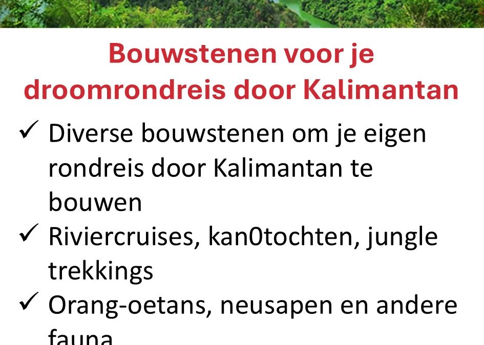 Riksja Travel – Indonesie – bouwstenen rondreis Kalimantan
