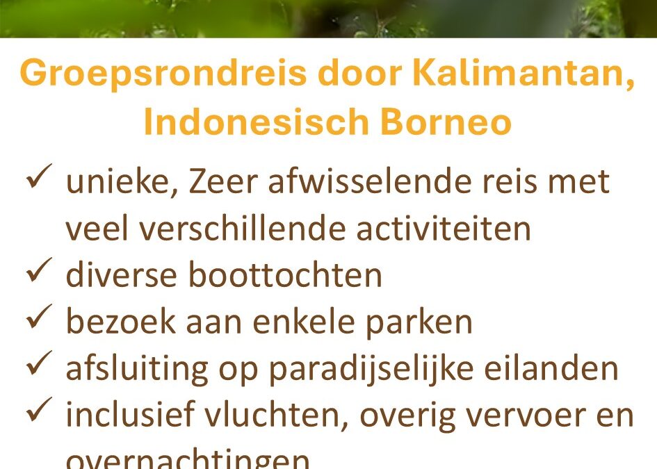 Sawadee – Indonesie – groepsrondreis Kalimantan