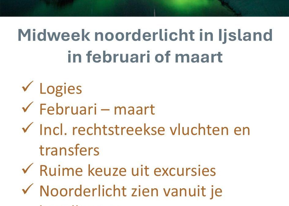 Voigt Travel – IJsland – midweek – noorderlicht