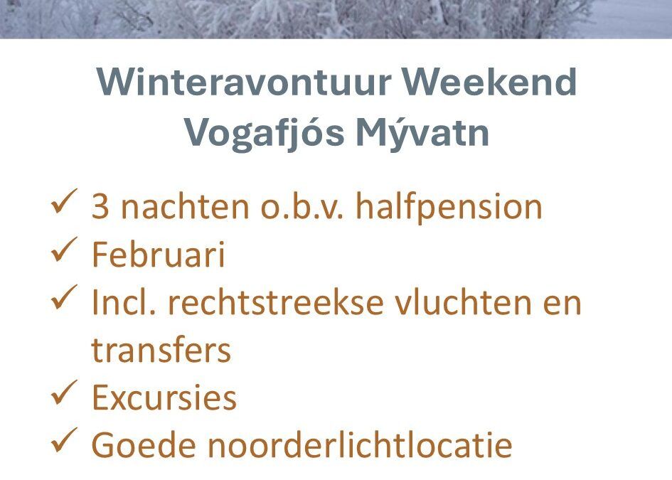 Voigt Travel – IJsland – weekend – winteravontuur