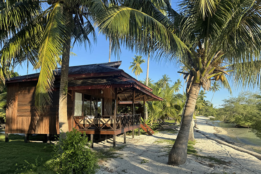 Onze bungalow op Nunukan