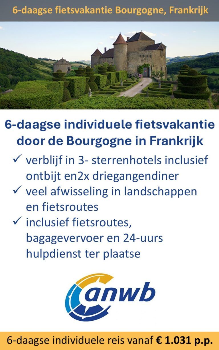 ANWB – Frankrijk – fietsvakantie – Bourgogne