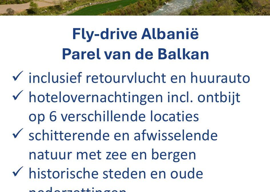 ANWB – Albanië – fly-drive
