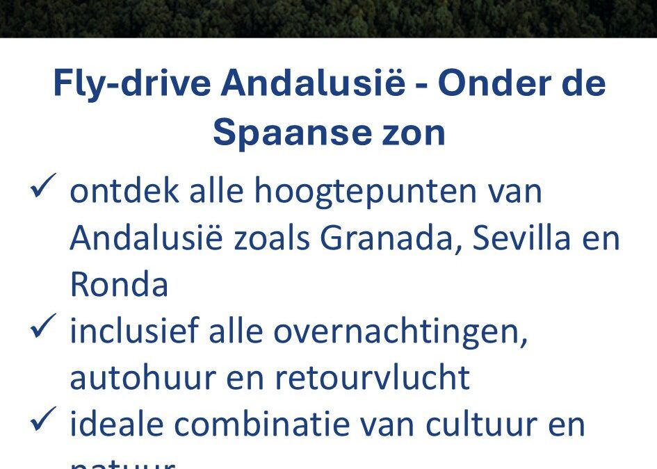 ANWB – Spanje – fly-drive – Andalusië
