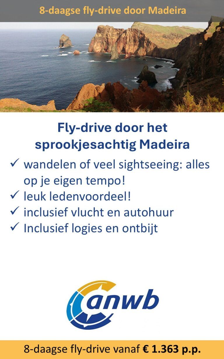 ANWB – Portugal – fly-drive – Madeira