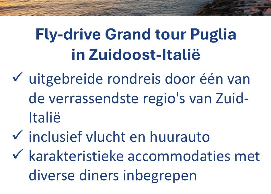 ANWB – Italië – fly-drive – Puglia