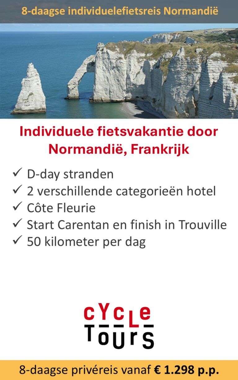 Cycle Tours – Frankrijk – privéfietsvakantie – Normandië