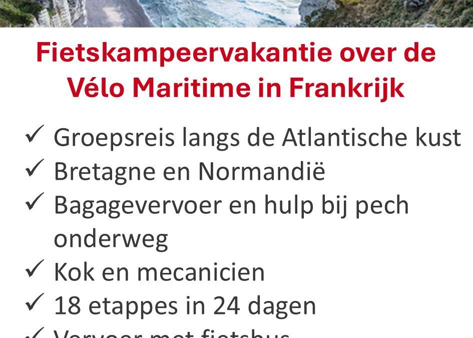 Cycle Tours – Frankrijk – groepsfietsvakantie – Vélo Maritime