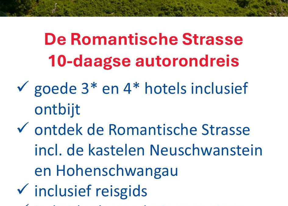 De Jong Intra – Duitsland – autorondreis – Romantische Strasse