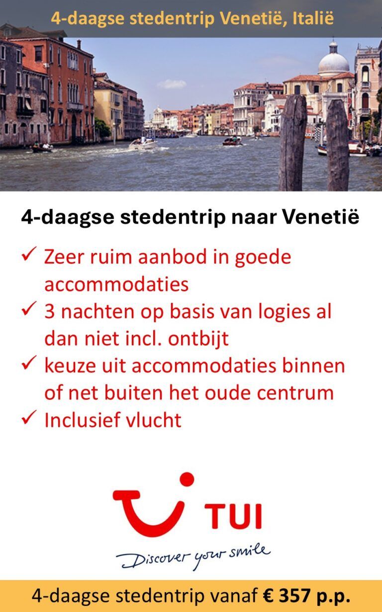 TUI – Italië – stedentrip – Venetië