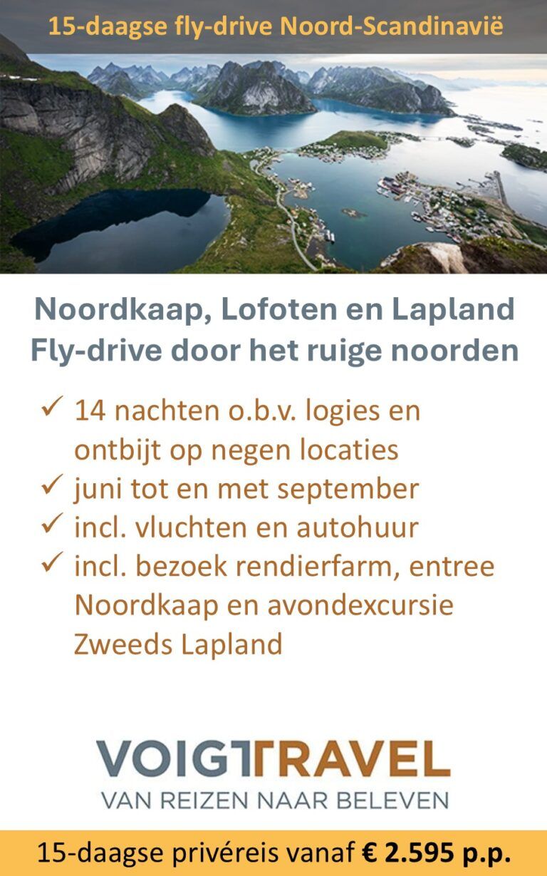Voigt Travel – Noord-Scandinavië – fly-drive – Noordkaap Lofoten Lapland
