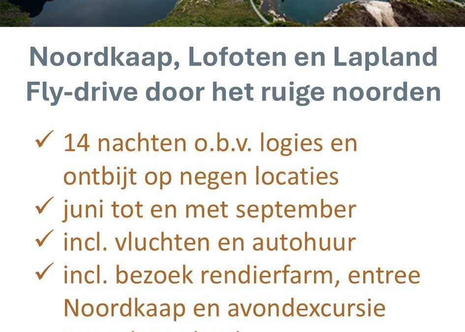 Voigt Travel – Noord-Scandinavië – fly-drive – Noordkaap Lofoten Lapland