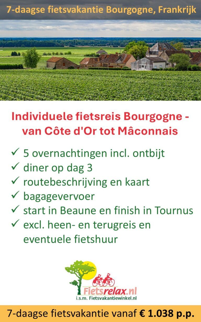 Fietsrelax – Frankrijk – fietsvakantie – Bourgogne